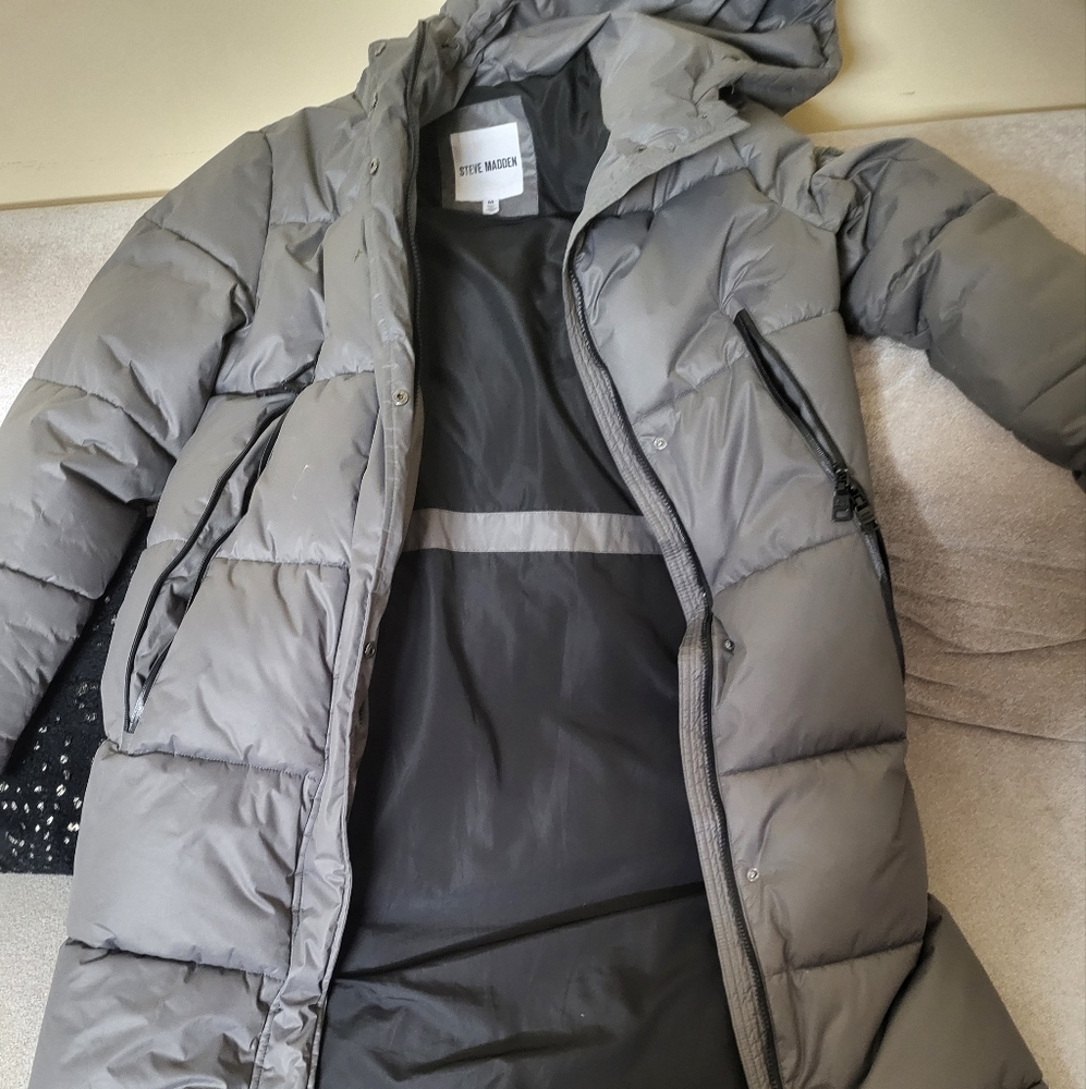 Steve Madden Puffer long Jacket.